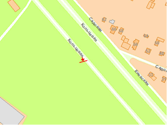 Схема рекламної площини за адресою Б. Окружная, 14+600  супермаркет "Метро"