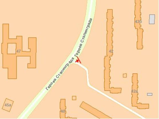 Схема рекламной плоскости по адресу Героев Сталінграда пр., 42 Схема рекламной плоскости по адресу Героев Сталінграда пр., 42