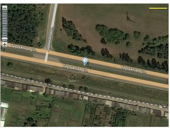 Схема рекламної площини за адресою 140_Запорожье_ул.Тиражная 70м от выезда из п.Солнечного в сторону г.Запорожья въезда в п.Солнечный-выезд из города Схема рекламної площини за адресою 140_Запорожье_ул.Тиражная 70м от выезда из п.Солнечного в сторону г.Запорожья въезда в п.Солнечный-выезд из города