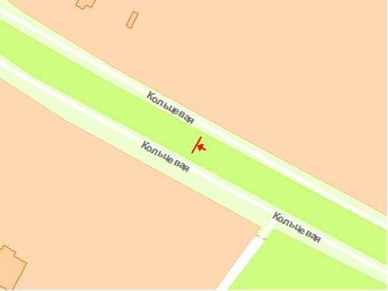 Схема рекламной плоскости по адресу Б. Окружная 12 (Praktiker) в сторону пр. Победы правое ухо