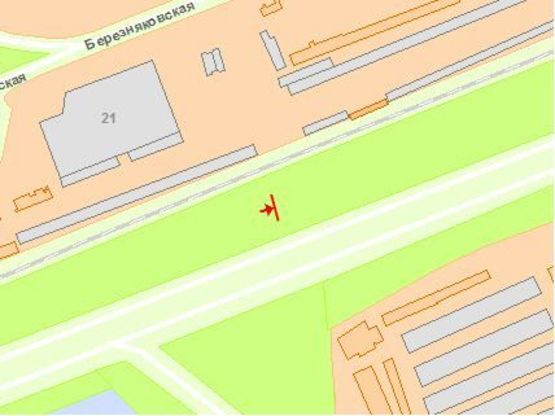 Схема рекламної площини за адресою Дарницкий мост  - ул. Сортировочная из центра Схема рекламної площини за адресою Дарницкий мост  - ул. Сортировочная из центра