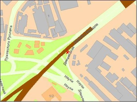 Схема рекламной плоскости по адресу Московская пл. 1 к бул. Дружбы Народов Схема рекламной плоскости по адресу Московская пл. 1 к бул. Дружбы Народов