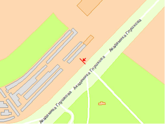 Схема рекламной плоскости по адресу Глушкoва пр., 10 (вертикальный) Схема рекламной плоскости по адресу Глушкoва пр., 10 (вертикальный)