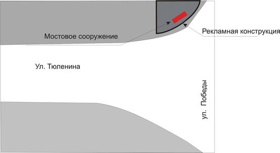Схема рекламної площини за адресою 371_Запорожье_ул.Тюленина ул.Победы-призматрон Схема рекламної площини за адресою 371_Запорожье_ул.Тюленина ул.Победы-призматрон