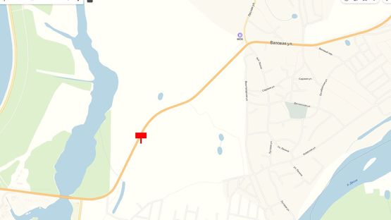 Схема рекламної площини за адресою Трасса Р-69, 500 м. после поворота на массив "Межречье, справа