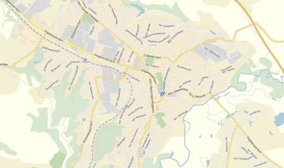 Схема рекламной плоскости по адресу Лубны/ Владимирский майдан