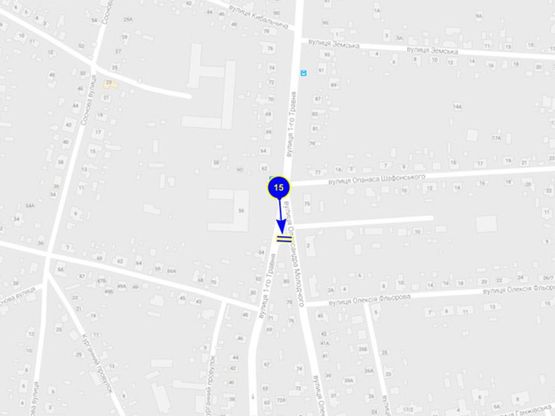 Схема рекламной плоскости по адресу ул. 1 Мая х ул. Молодшего (верхний) Схема рекламной плоскости по адресу ул. 1 Мая х ул. Молодшего (верхний)