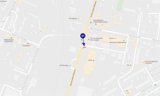 Схема рекламної площини за адресою ул. Щорса 60 (нижний) Схема рекламної площини за адресою ул. Щорса 60 (нижний)