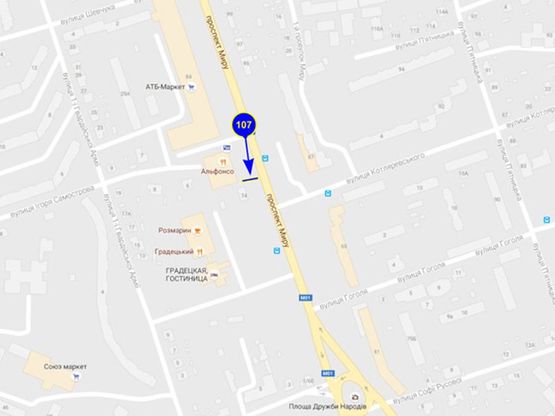 Схема рекламной плоскости по адресу проспект Мира 74 Схема рекламной плоскости по адресу проспект Мира 74