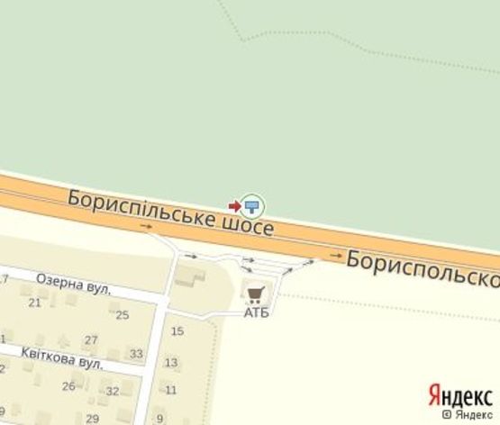 Схема рекламної площини за адресою 26,600 км. автомагистрали Киев - Борисполь Схема рекламної площини за адресою 26,600 км. автомагистрали Киев - Борисполь