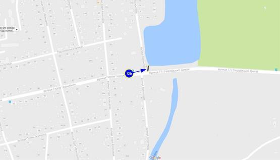 Схема рекламної площини за адресою ул. Боевая (сторона Б) Схема рекламної площини за адресою ул. Боевая (сторона Б)