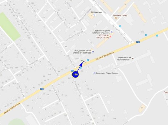 Схема рекламной плоскости по адресу ул. Шевченко 106 Схема рекламной плоскости по адресу ул. Шевченко 106