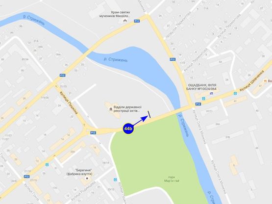 Схема рекламной плоскости по адресу ул. Шевченко (загс) (сторона B) Схема рекламной плоскости по адресу ул. Шевченко (загс) (сторона B)