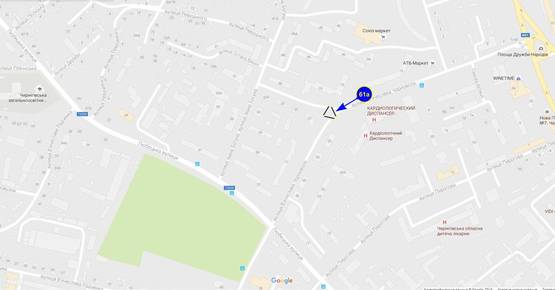 Схема рекламной плоскости по адресу ул. Войкова (треугольник) (сторона А) Схема рекламной плоскости по адресу ул. Войкова (треугольник) (сторона А)