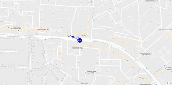 Схема рекламної площини за адресою ул. Рокоссовского, 24 (сторона А) Схема рекламної площини за адресою ул. Рокоссовского, 24 (сторона А)