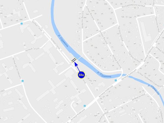 Схема рекламної площини за адресою ул. Горького, 84 (сторона А) Схема рекламної площини за адресою ул. Горького, 84 (сторона А)