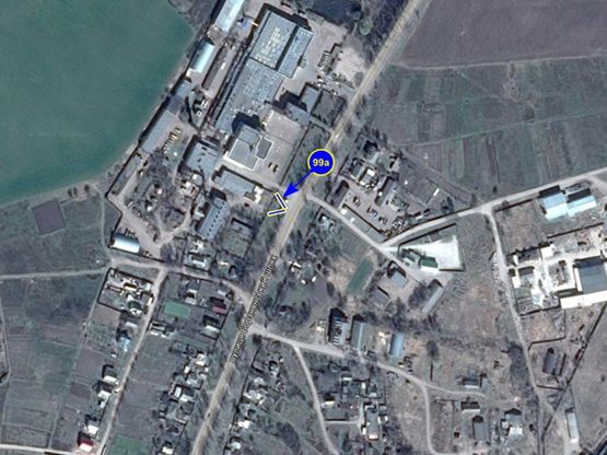 Схема рекламної площини за адресою г. Нежин, борзнянский шлях 68 (сторона А)