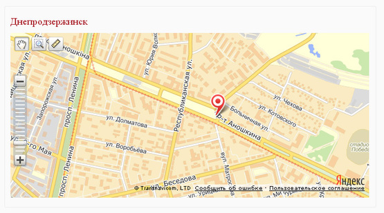 Схема рекламної площини за адресою ул. Криворожская, 15