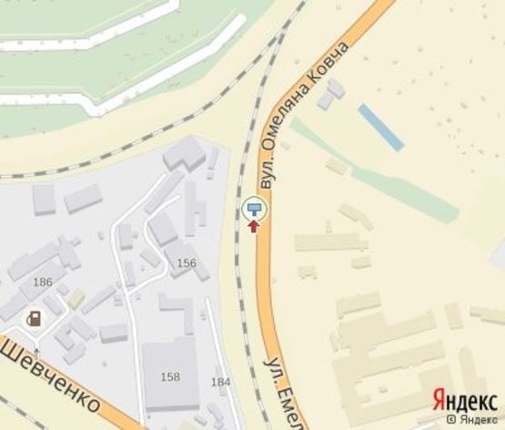 Схема рекламної площини за адресою Винница ул., (350 м. до пересечения с Шевченко ул.) Схема рекламної площини за адресою Винница ул., (350 м. до пересечения с Шевченко ул.)