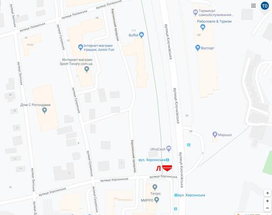 Схема рекламной плоскости по адресу ул. Клочковская, 111-А, остановка "ул. Херсонская", БЦ Тетрис Схема рекламной плоскости по адресу ул. Клочковская, 111-А, остановка "ул. Херсонская", БЦ Тетрис