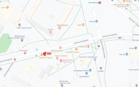 Схема рекламной плоскости по адресу ул. Ахсарова, 10 Схема рекламной плоскости по адресу ул. Ахсарова, 10