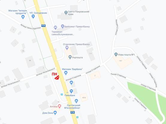 Схема рекламної площини за адресою Безлюдовка, ул. Змиевская, 52 Схема рекламної площини за адресою Безлюдовка, ул. Змиевская, 52