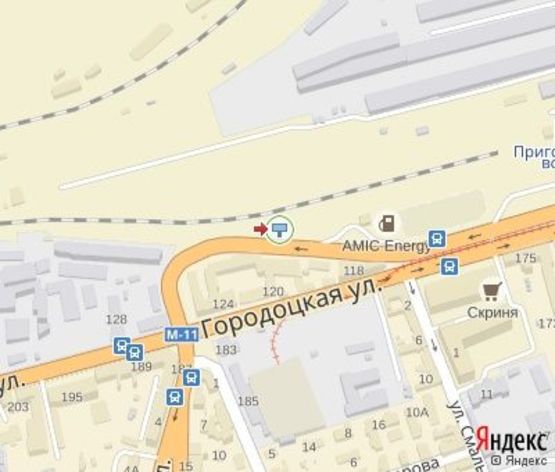 Схема рекламной плоскости по адресу Городоцкая ул., 120 (к ж\д вокзалу) (в центр) Новая Почта Схема рекламной плоскости по адресу Городоцкая ул., 120 (к ж\д вокзалу) (в центр) Новая Почта