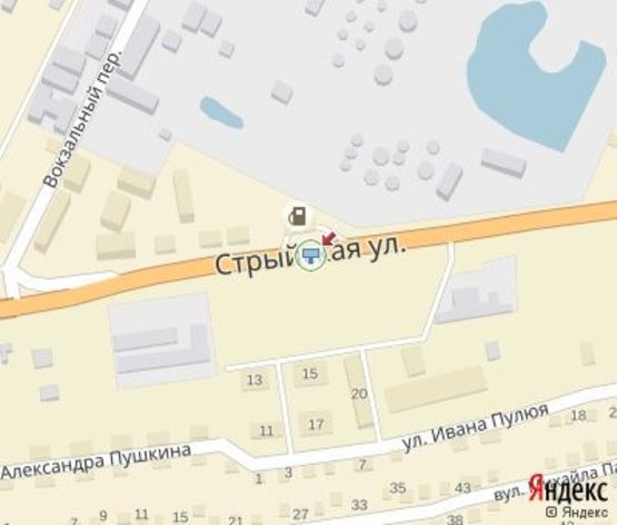 Схема рекламной плоскости по адресу Стрыйская ул., В центр (напротив АЗС "WOG")