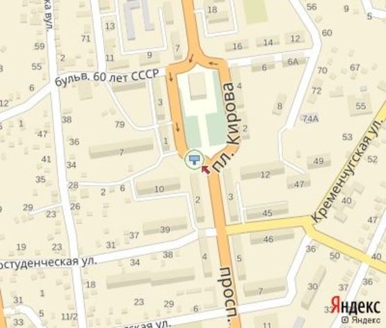 Схема рекламной плоскости по адресу Покровская пл. (к "Нова Пошта"№1)