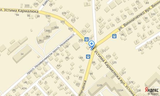 Схема рекламной плоскости по адресу на розі вулиць У. Кармелюка, 108 та В. Винниченка, правий Схема рекламной плоскости по адресу на розі вулиць У. Кармелюка, 108 та В. Винниченка, правий