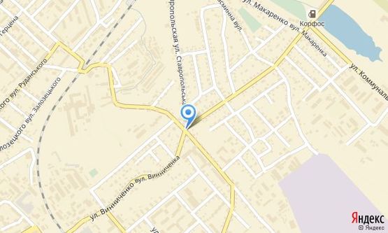 Схема рекламной плоскости по адресу на розі вулиць В. Винниченка, 90 та У. Кармелюка, 121 (правий)