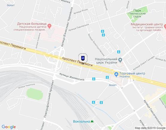 Схема рекламної площини за адресою Перемоги Пр-т., 7 / Розподілювач