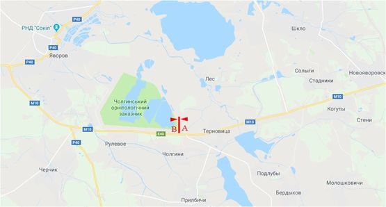 Схема рекламної площини за адресою Автодорога Львов-Краковец, перед Яворем, правый Схема рекламної площини за адресою Автодорога Львов-Краковец, перед Яворем, правый