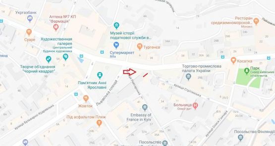 Схема рекламной плоскости по адресу г.Вишневое, ул.Чорновола, напротив д. 12 Схема рекламной плоскости по адресу г.Вишневое, ул.Чорновола, напротив д. 12