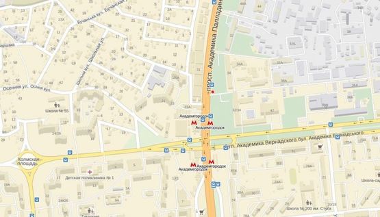 Схема рекламной плоскости по адресу Академика Палладина просп., 34 в сторону просп.Победы(перед м.Академгородок) Схема рекламной плоскости по адресу Академика Палладина просп., 34 в сторону просп.Победы(перед м.Академгородок)