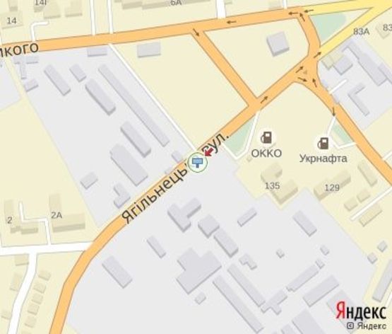 Схема рекламної площини за адресою Бандери С. ул., (возле АЗС "ОККО") Схема рекламної площини за адресою Бандери С. ул., (возле АЗС "ОККО")