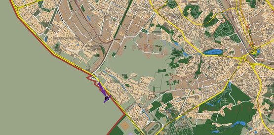 Схема рекламної площини за адресою Кільцева дорога, 300 м до в’їзду на ринок "Столичний"(сетофор)