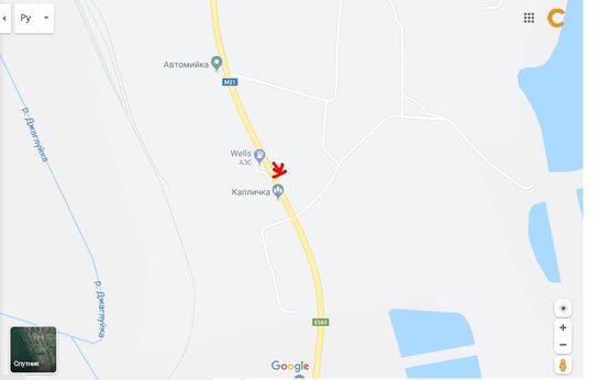 Схема рекламної площини за адресою пгт Вендичаны Схема рекламної площини за адресою пгт Вендичаны