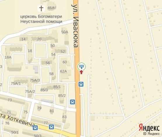 Схема рекламної площини за адресою Ивасюка ул., 58 (навпротив супермаркет "Вопак", кафе «Ельдорадо»,600 к Эпицентру (ул. Хаткевича)