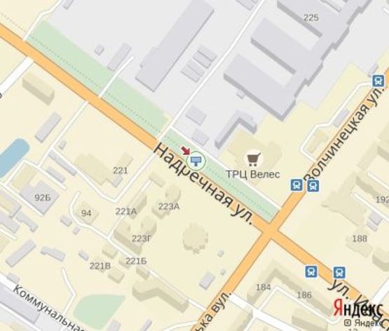 Схема рекламної площини за адресою Надречная ул, 225 (напротив ТРЦ "Велес" и Диллер "Toyota" "Классик-Авто") Схема рекламної площини за адресою Надречная ул, 225 (напротив ТРЦ "Велес" и Диллер "Toyota" "Классик-Авто")