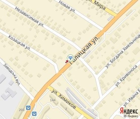 Схема рекламної площини за адресою Выезд из города ( перед знаком : "Ивано-Франковск" )