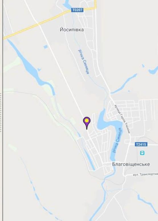 Схема рекламной плоскости по адресу Благовіщенське_вул. Лесі Українки Схема рекламной плоскости по адресу Благовіщенське_вул. Лесі Українки