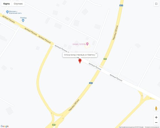 Схема рекламной плоскости по адресу Остриця (виїзд з Чернівців, р-н Гравітону) Схема рекламной плоскости по адресу Остриця (виїзд з Чернівців, р-н Гравітону)