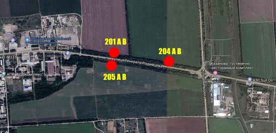 Схема рекламної площини за адресою вул. Родімцева Схема рекламної площини за адресою вул. Родімцева