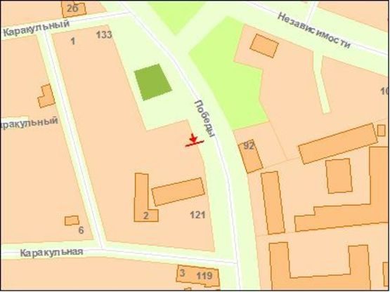 Схема рекламной плоскости по адресу Zt 036 майдан Визволення,8 (автошкола) А  за WOGом 50 м. Схема рекламной плоскости по адресу Zt 036 майдан Визволення,8 (автошкола) А  за WOGом 50 м.