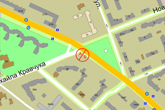 Схема рекламной плоскости по адресу Харківське шосе. 58 Схема рекламной плоскости по адресу Харківське шосе. 58