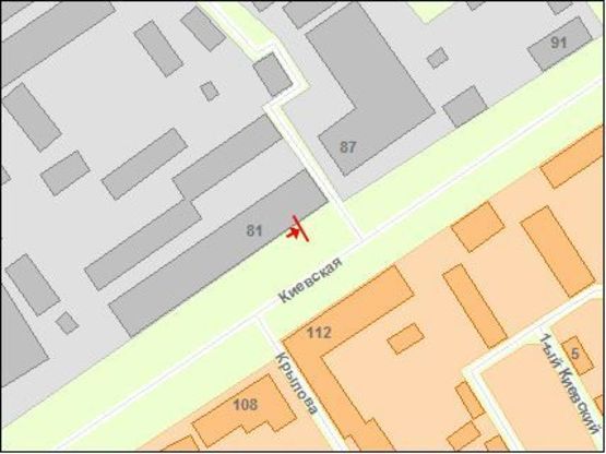 Схема рекламної площини за адресою Zt 099 вул.Київська,81 Б ТРЦ "Глобал.UA"Б