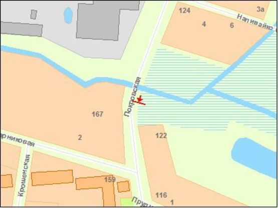 Схема рекламной плоскости по адресу Zt 097 вул.Покровська,122 Б