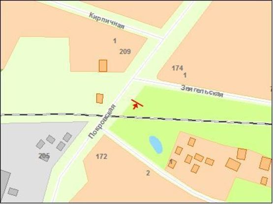 Схема рекламної площини за адресою Zt 092 вул.Покровська.172 (виїзд з міста) А
