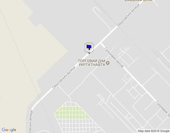 Схема рекламної площини за адресою ул. Свиштовская, 19, остановка «Завод «Техуглерод», район Кременчугского нефтеперерабатывающего завода